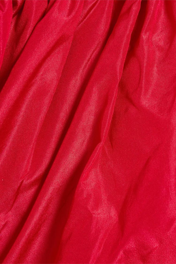 Valentino o1y0226 Silk Mini Dress in Red Size XS / US 0-2 / IT 36-38 - 4 Thumbnail