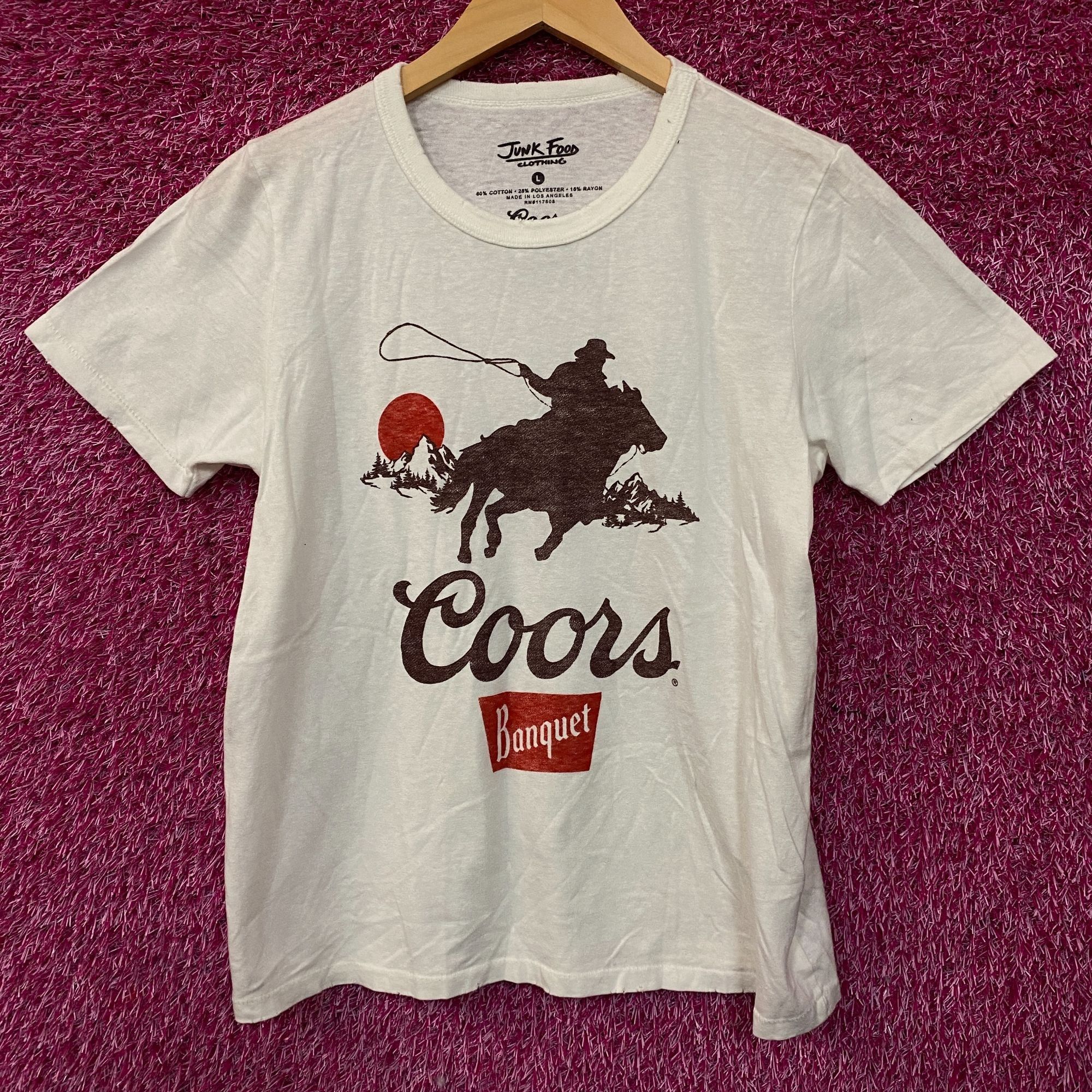 Junk Food Junk Food Clothing Coors Banquet Cowboy Vintage Style Graphi Size L / US 10 / IT 46 - 1 Thumbnail