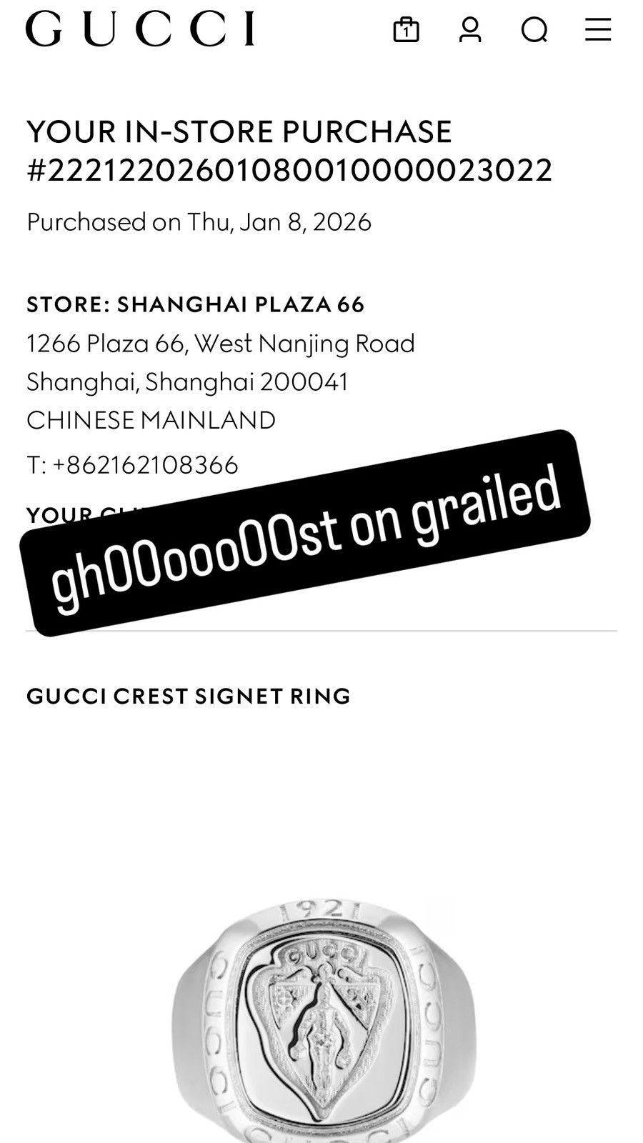 Gucci Gucci la famiglia Demna signet ring Size ONE SIZE - 11 Thumbnail