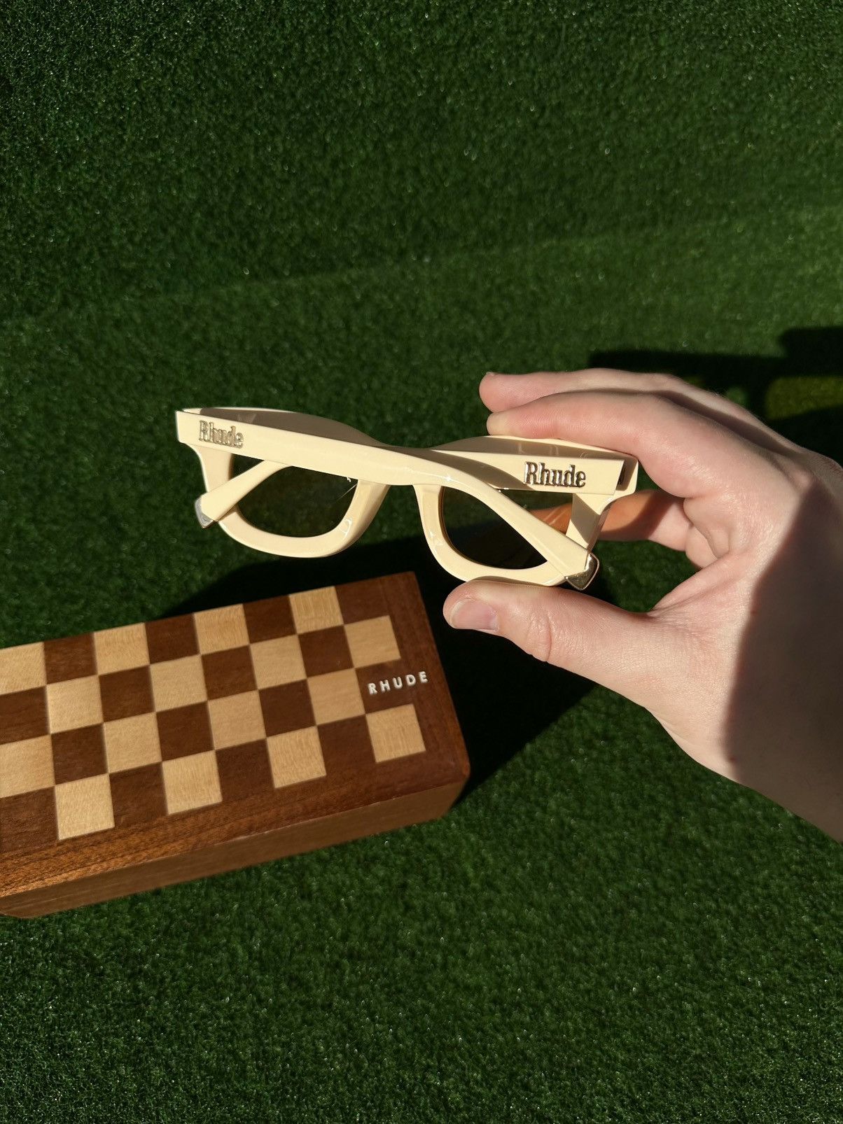 Rhude Rhude WHITE NEW RHODEO FRAME SUNGLASSES SIZE OS Size ONE SIZE - 3 Thumbnail