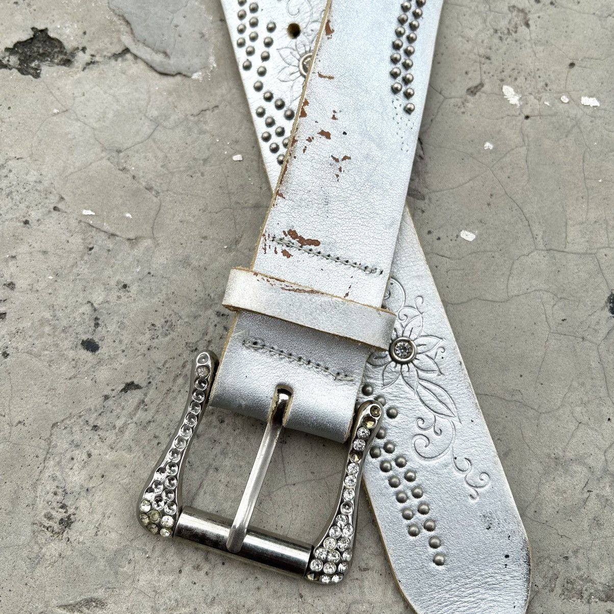 Japanese Brand Vintage y2k Studed Belt Leather Size ONE SIZE - 3 Thumbnail
