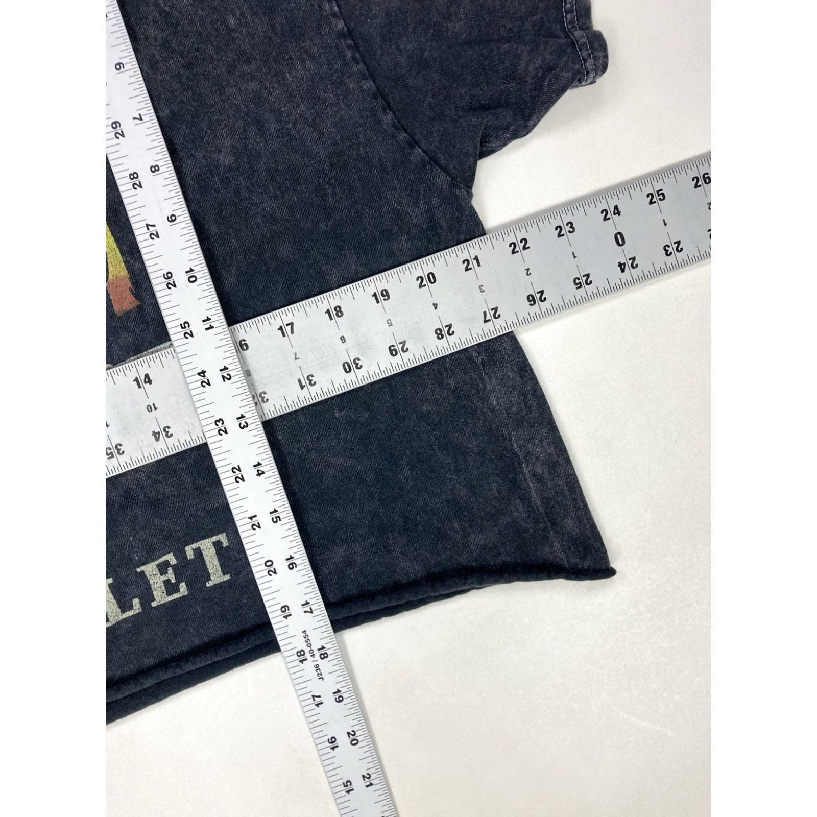 Vintage GM Chevrolet Crop Graphic T-shirt Women L Black Short Sleeve Crew Neck Pullover Casual Retro Cars Size L / US 10 / IT 46 - 6 Thumbnail