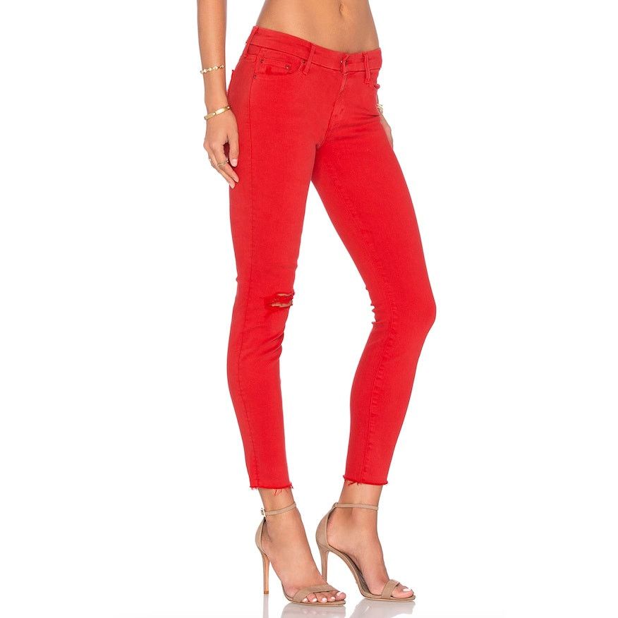 MOTHER Mother Red Jeans | Size 29 Size 30" / US 8 / IT 44 - 8 Thumbnail