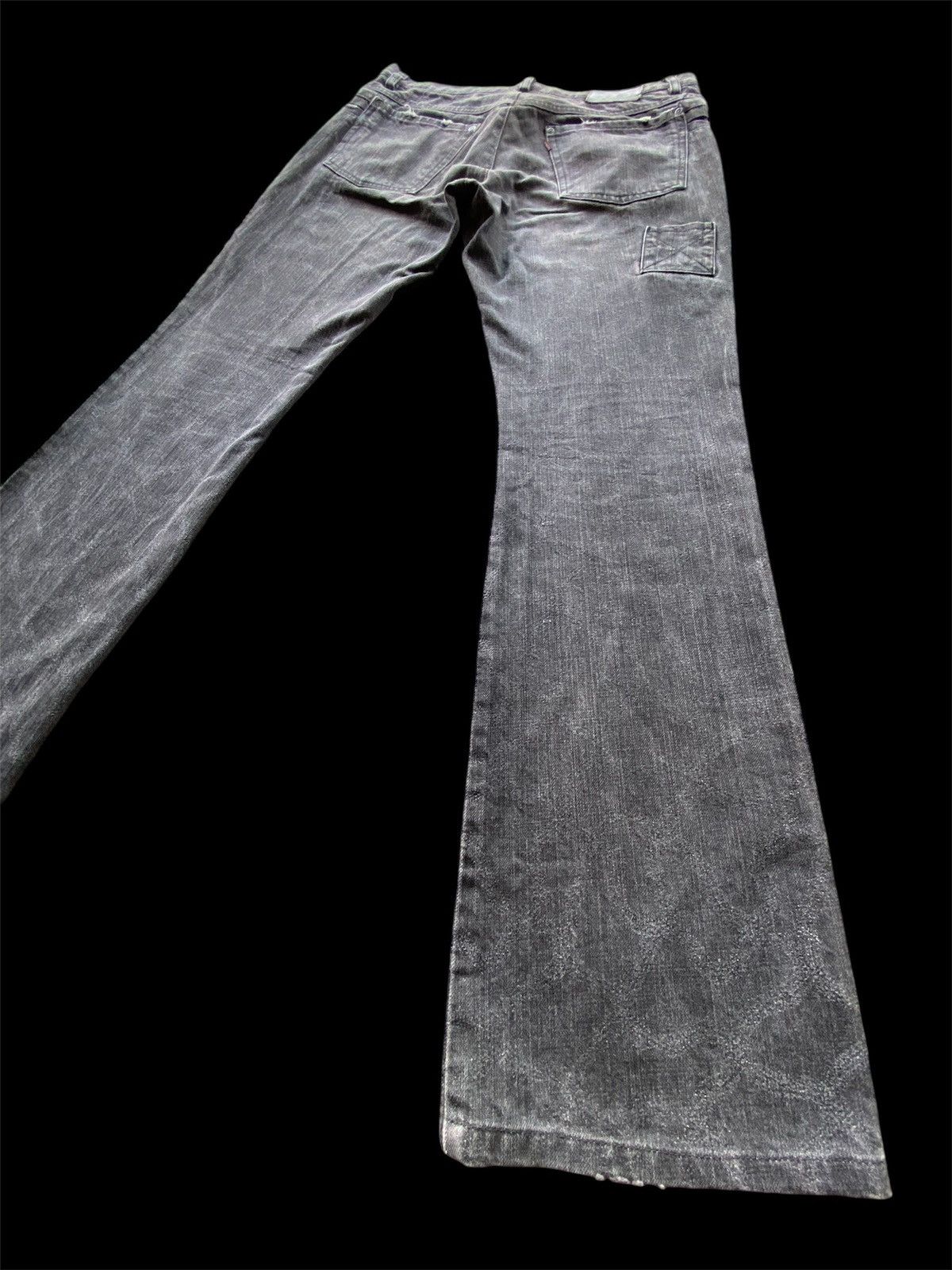 Hysteric Glamour × Japanese Brand × L7 Real Hip Flare Jeans Japanese L7 Real Hip Black pp33 Size US 32 / EU 48 - 8 Thumbnail