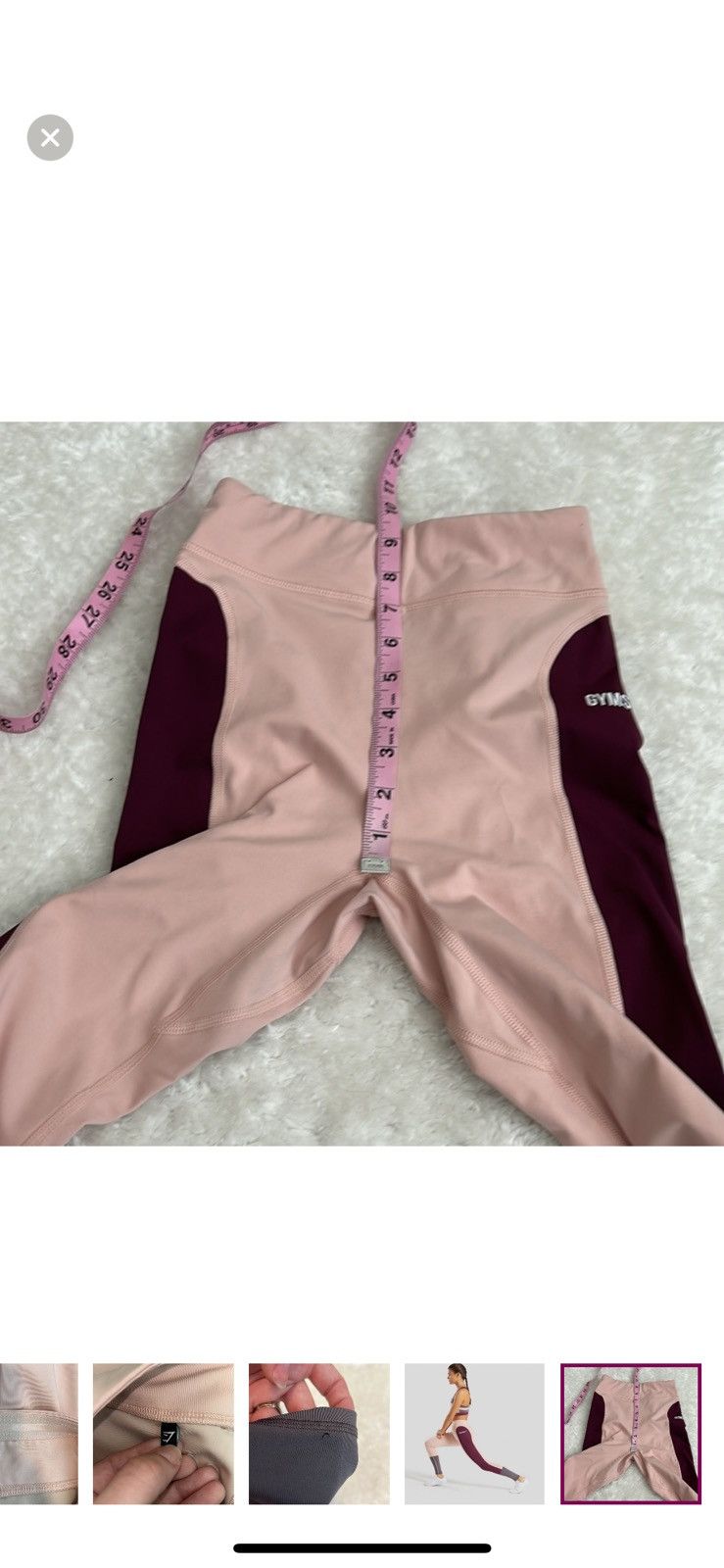 Gymshark Gymshark illusion colorblock athletic leggings Size 26" / US 2 / IT 38 - 9 Thumbnail