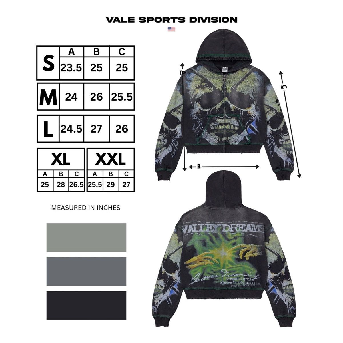 Vale Vale Forever Grave Digger Hoodie Size US S / EU 44-46 / 1 - 6 Thumbnail