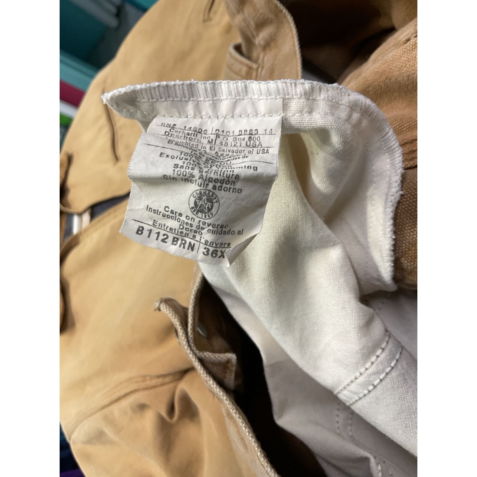 Carhartt Carhartt Heavy Duty Workwear Tan pants Size US 36 / EU 52 - 3 Thumbnail