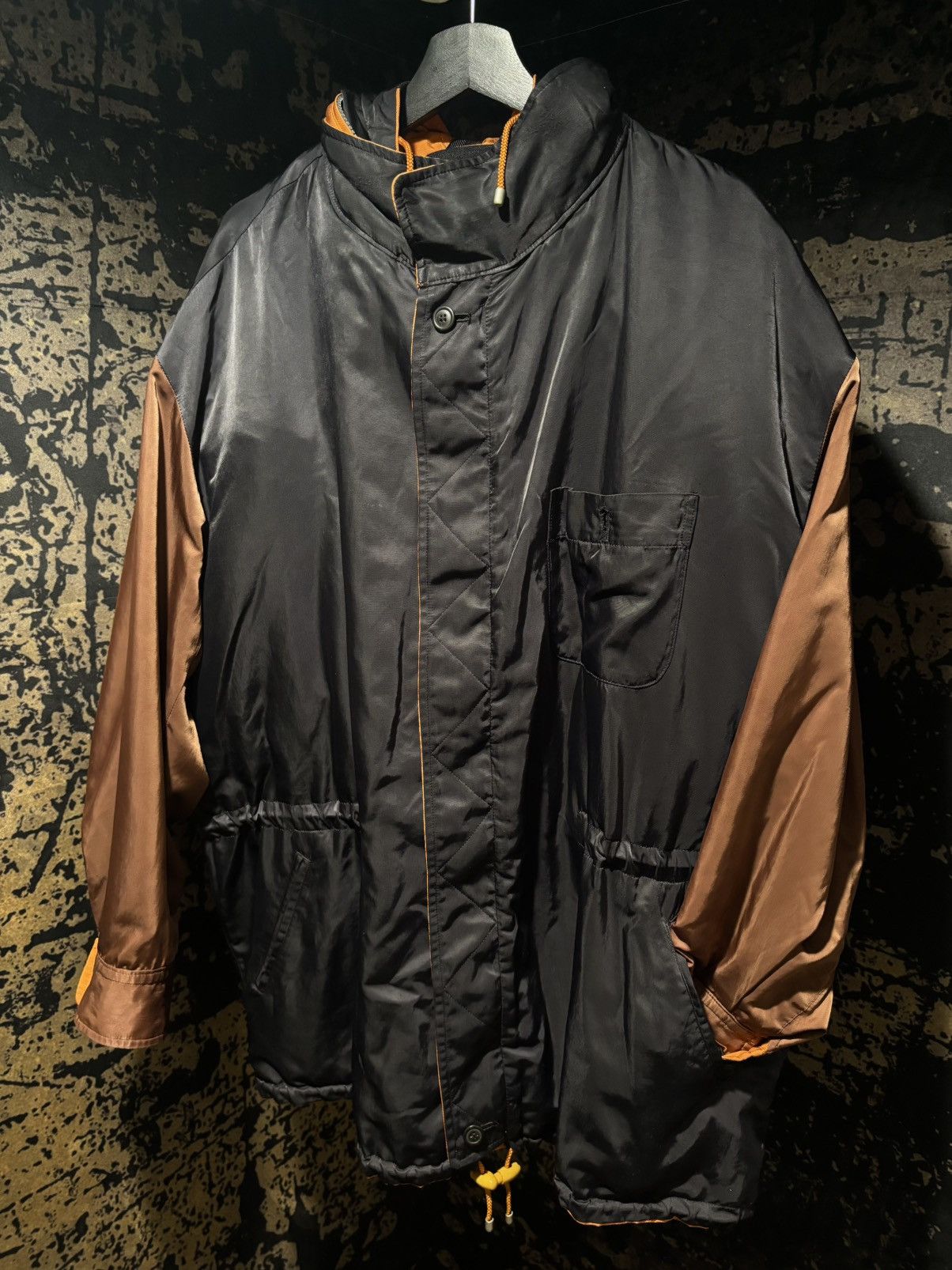 Issey Miyake × Vintage Issey Miyake SS 1993 Orange Reversible Cargo Zipper Parka Size US L / EU 52-54 / 3 - 5 Thumbnail