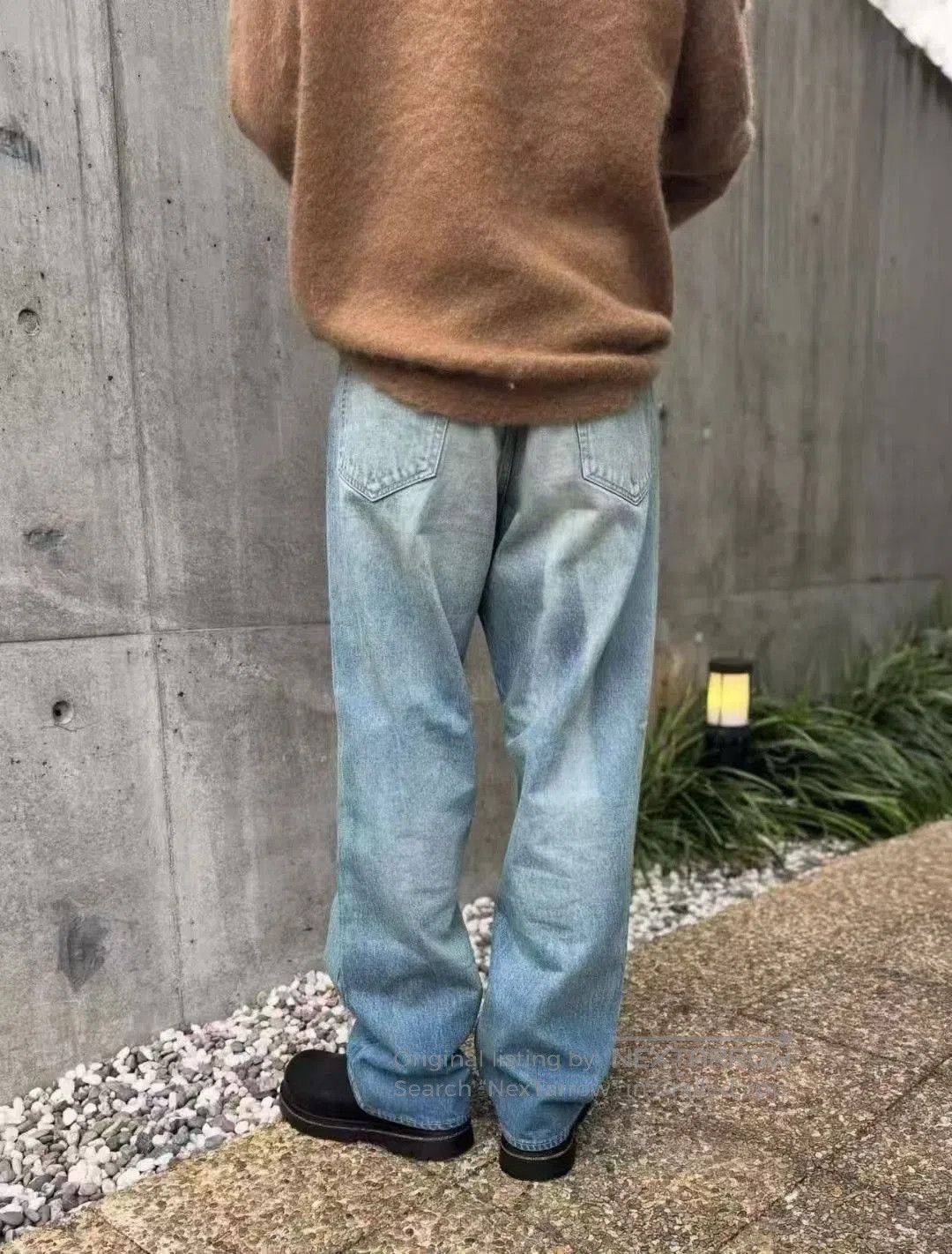 Auralee AURALEE Selvedge Faded Heavy Denim Wide Pants. Size US 32 / EU 48 - 8 Thumbnail