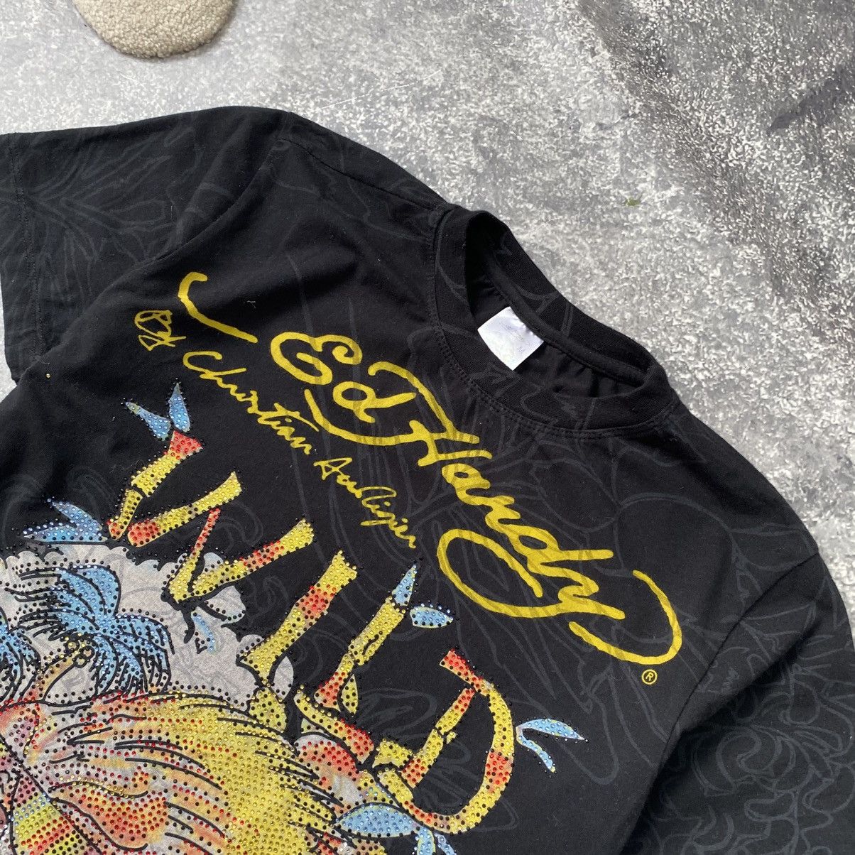 Ed Hardy Vintage Ed Hardy by Christian Audigier y2k overprinted tee Size US M / EU 48-50 / 2 - 3 Thumbnail