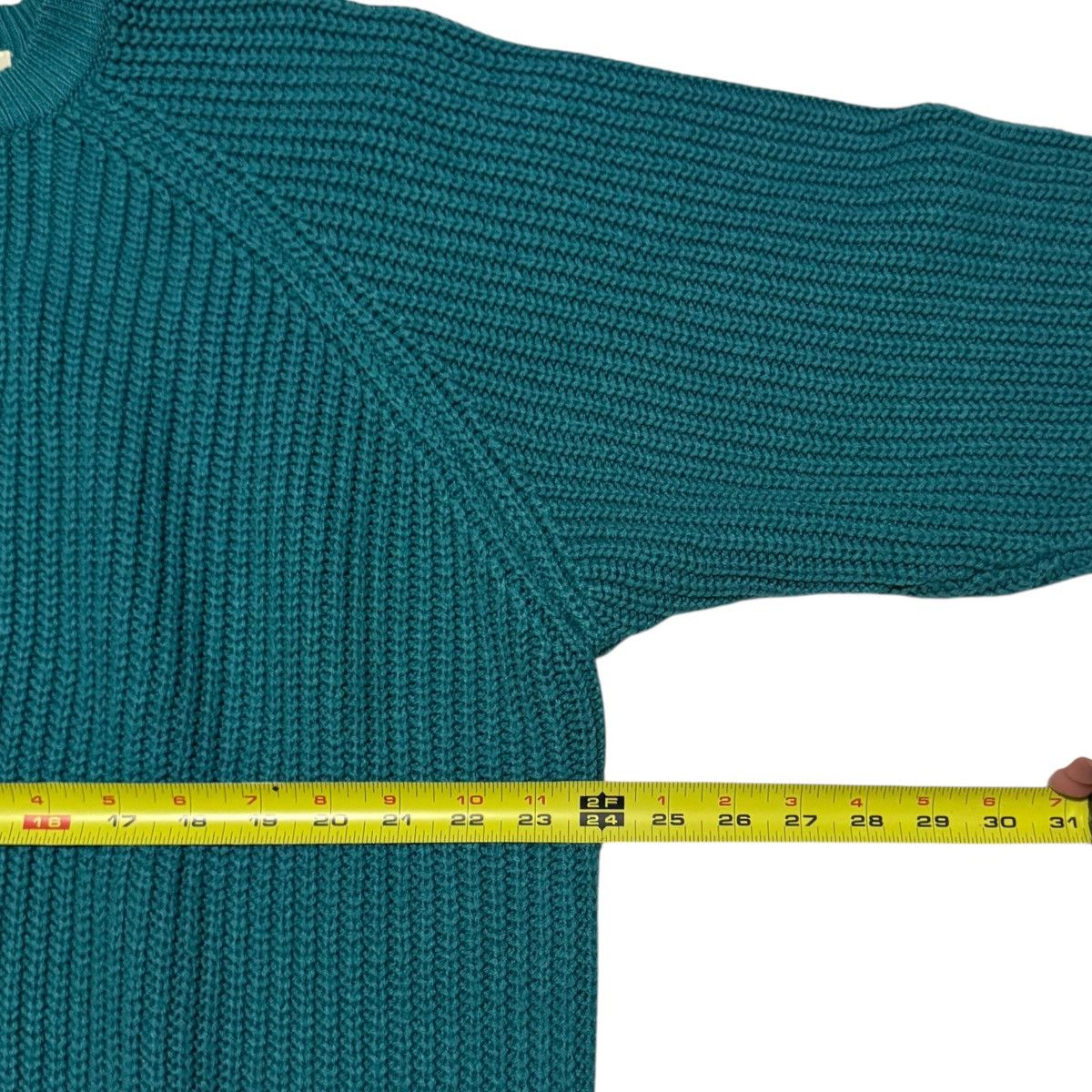 St. Johns Bay Vintage 90s St John's Bay Turquoise Knit Sweater Men's XL Size US XL / EU 56 / 4 - 6 Thumbnail