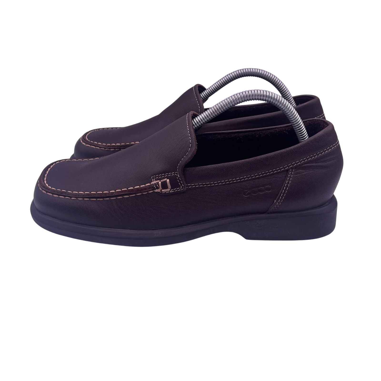Ecco ECCO Brown Leather Loafers Slip On Comfort Dress Mens 7.5 Size US 7.5 / EU 40-41 - 2 Thumbnail