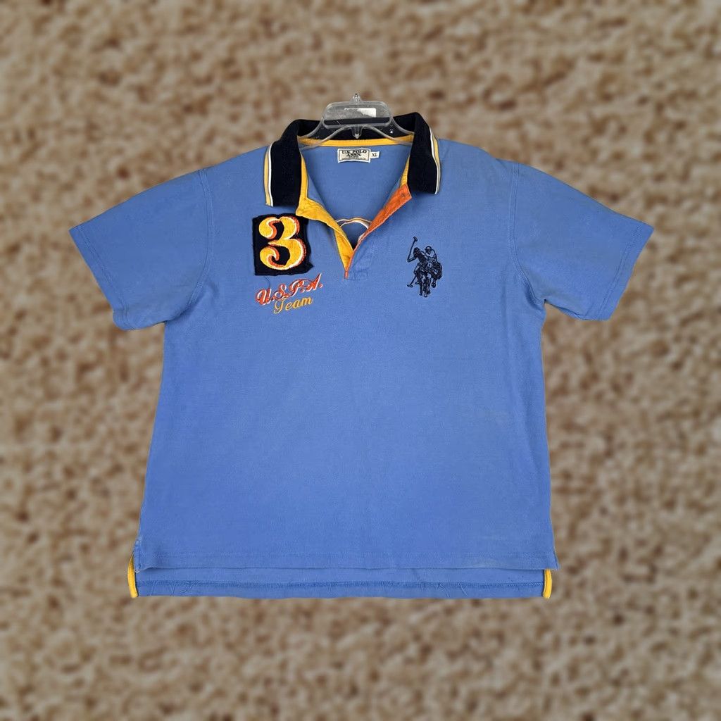 Vintage US Polo Assn Polo Shirt Mens XL Blue 100% Cotton Short Sleeve Embroidered Logo Casual Polo Shirt Mens XL Blue Size US XL / EU 56 / 4 - 1 Thumbnail