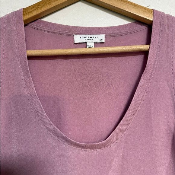 Equipment Equipment Femme Lavender Sleeveless Silk Top - Small Size S / US 4 / IT 40 - 4 Thumbnail
