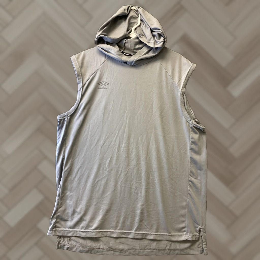 Umbro VINTAGE Umbro Men’s Sleeveless Hoodie T-Shirt Casual Relaxed Fit Size M Gray Size US M / EU 48-50 / 2 - 1 Thumbnail