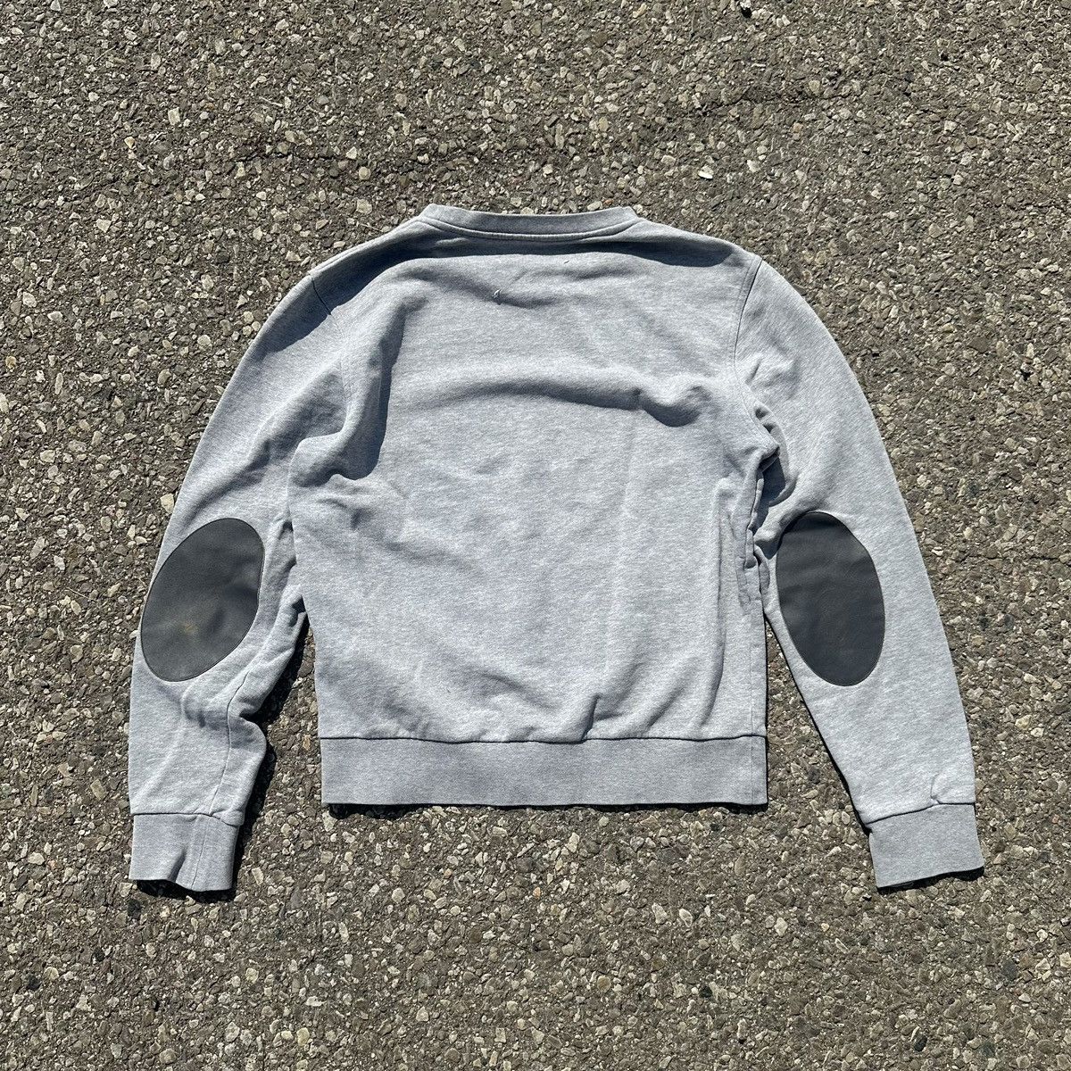 Maison Margiela Maison Marjiela Gray Sweater With Leather Inserts Size US M / EU 48-50 / 2 - 3 Thumbnail