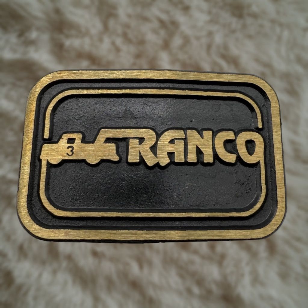 Vintage VINTAGE DynaBuckle Belt Buckle Trucker Promo Brass Gold & Black 1980s-90s Vehicles/Transportation Adults Unisex Size ONE SIZE - 1 Thumbnail