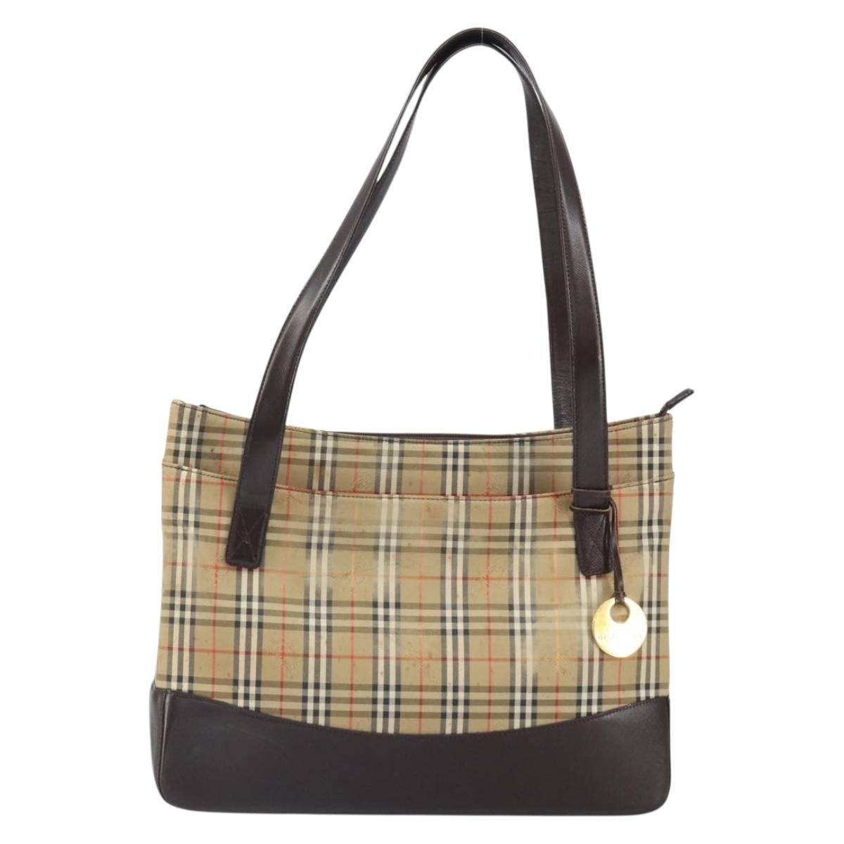 Burberry Burberry Nova Check Tote Canvas and Leather Size ONE SIZE - 1 Thumbnail