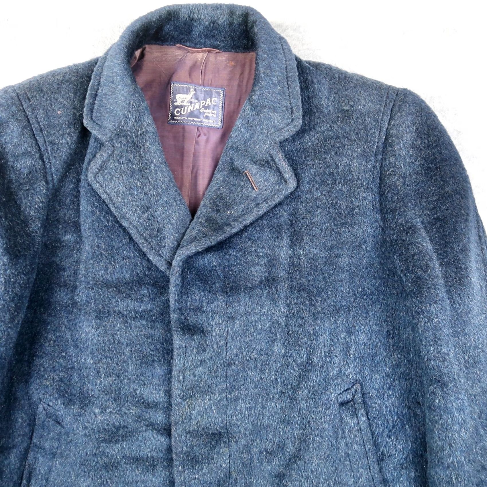 Vintage VINTAGE Cunapac Alpaca Wool Fuzzy Overcoat Trench Long Coat Mens L Town Clad Size US L / EU 52-54 / 3 - 3 Thumbnail