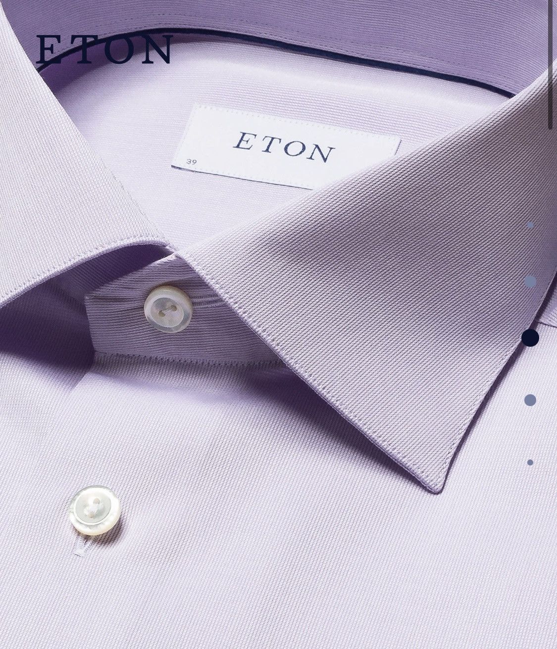Eton Eton Light Purple Signature Twill Shirt – Made to Measure Size US L / EU 52-54 / 3 - 6 Thumbnail