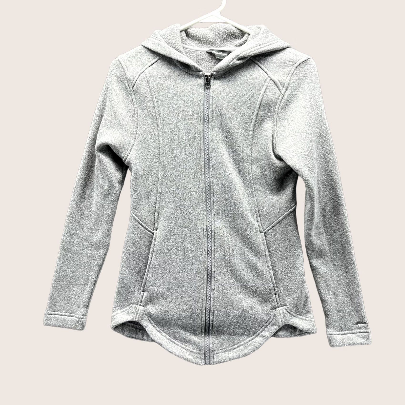 Eddie Bauer VINTAGE Eddie Bauer Sweater Women XS Gray Full Zip Hoodie Jacket Fleece Size XS / US 0-2 / IT 36-38 - 1 Thumbnail