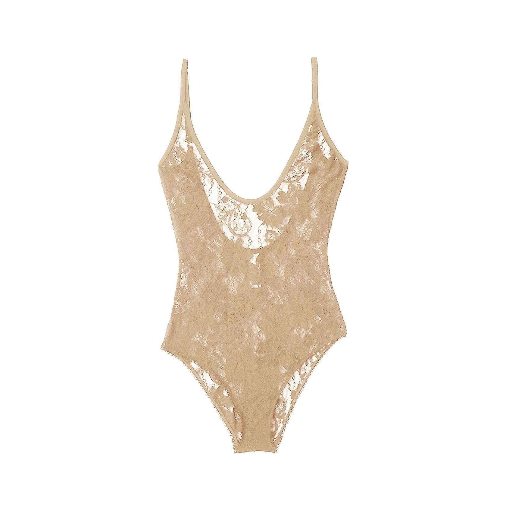 Zimmermann oc11z0225 Bodysuit in Beige Size L / US 10 / IT 46 - 1 Preview