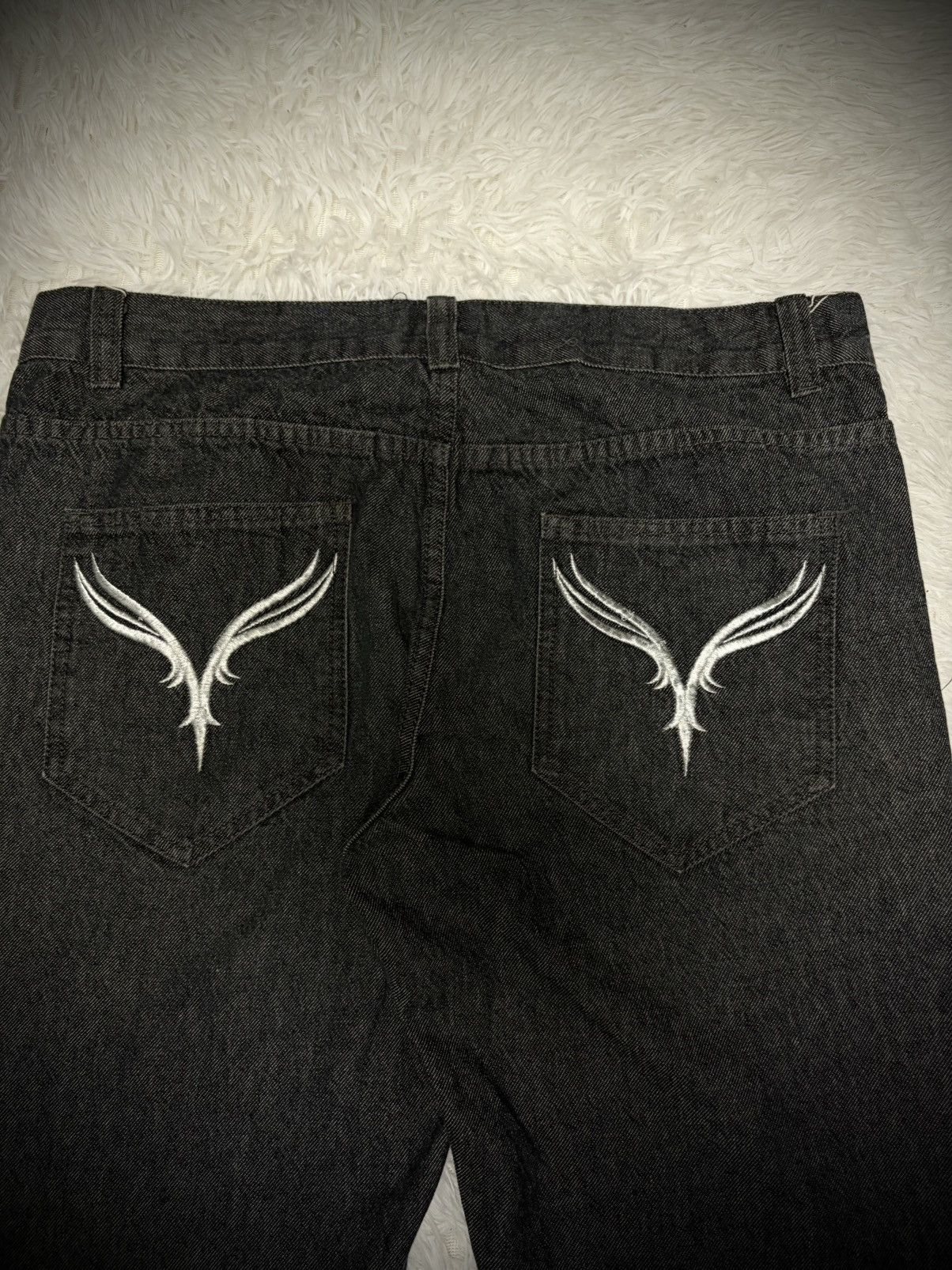 If Six Was Nine Rare Vice Fairy wide flared jeans Size US 35 - 5 Thumbnail