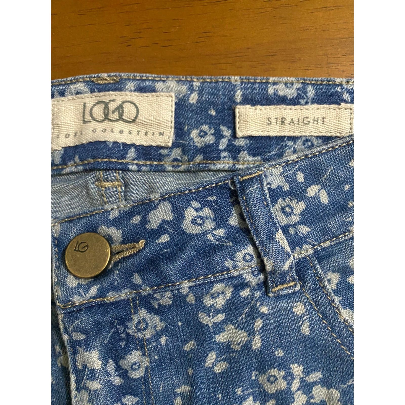 Vintage LOGO by Lori Goldstein Floral pants Straight size 8 Size 30" / US 8 / IT 44 - 3 Thumbnail