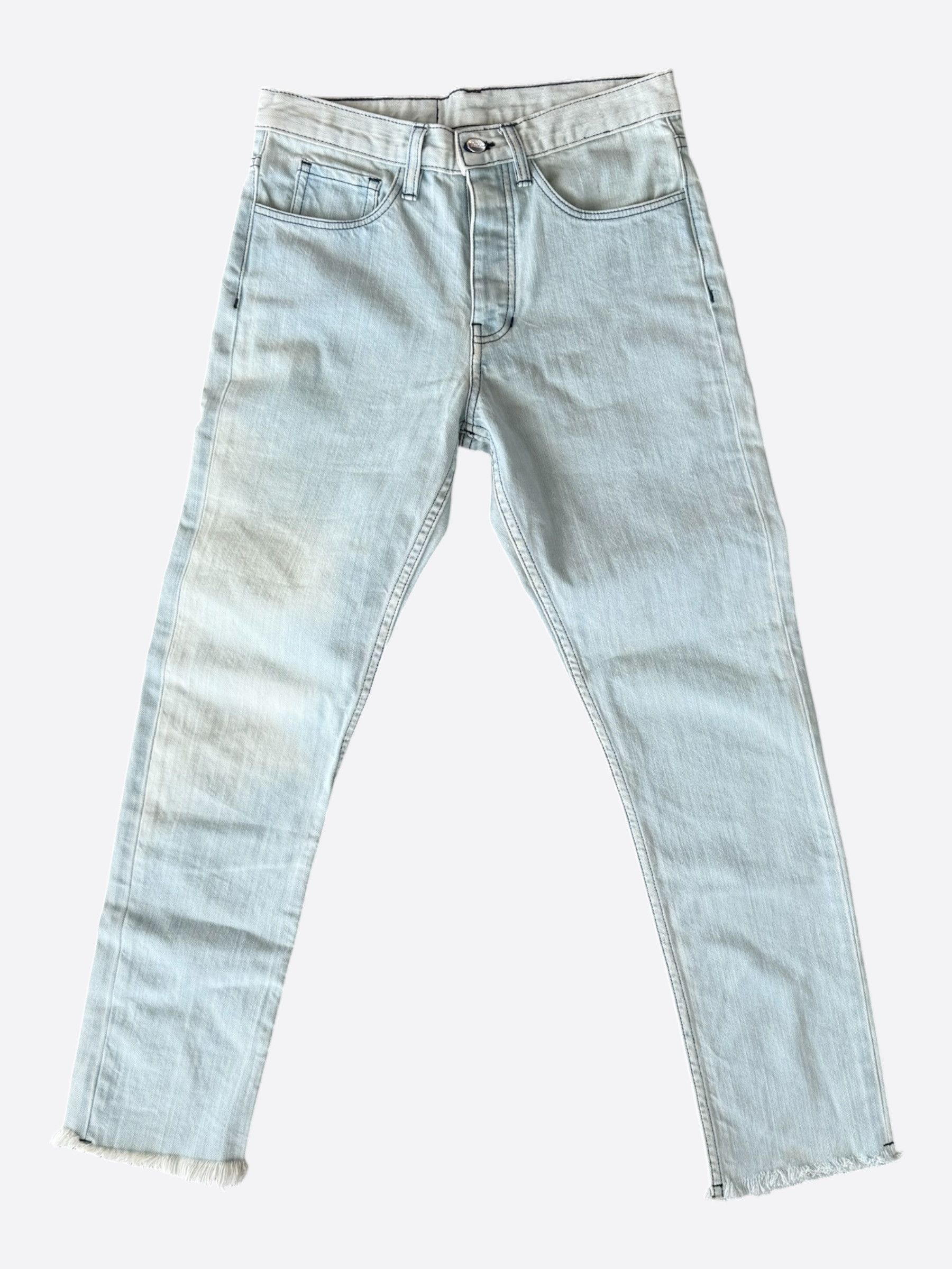 Enfants Riches Deprimes Enfants Riches Deprimes Light Blue Embroidered Logo Jeans Size US 30 / EU 46 - 1 Thumbnail
