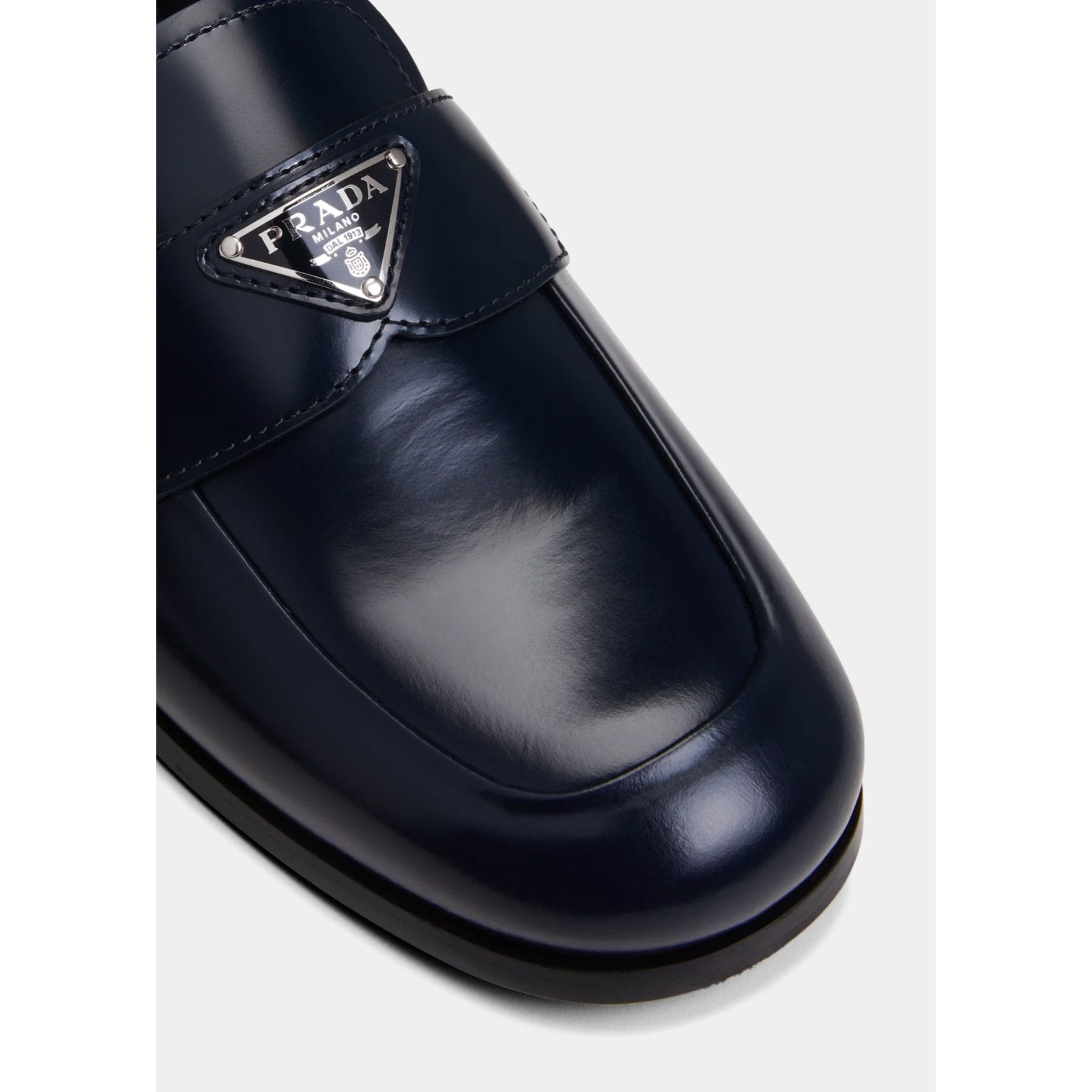 Prada Prada Leather Triangle Loafer Slip On Slide Mule Flat 36.5 Size US 6 / IT 36 - 3 Thumbnail