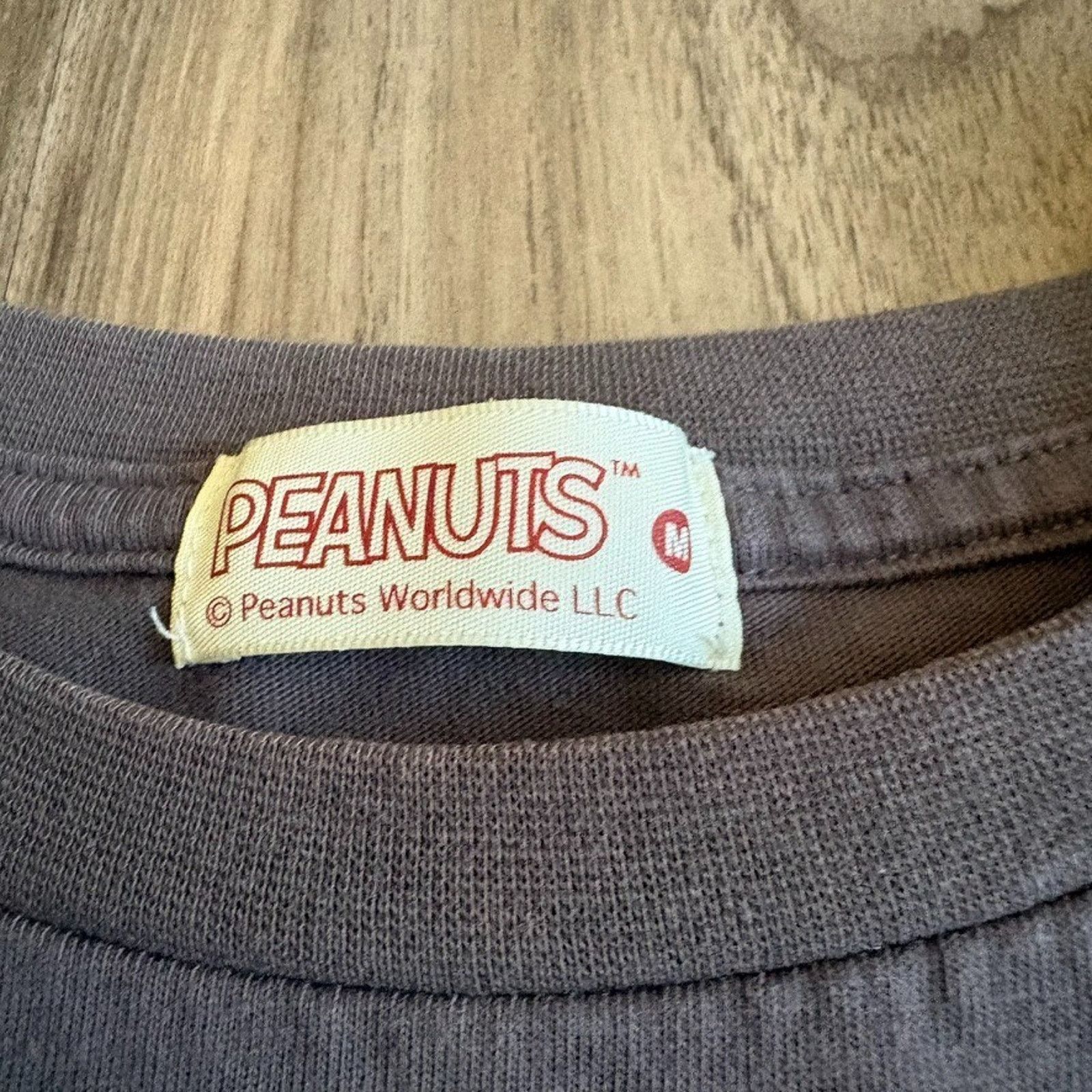 Vintage Vintage Peanuts Snoopy T-Shirt Men's Size M Gray Stained Size US M / EU 48-50 / 2 - 4 Thumbnail