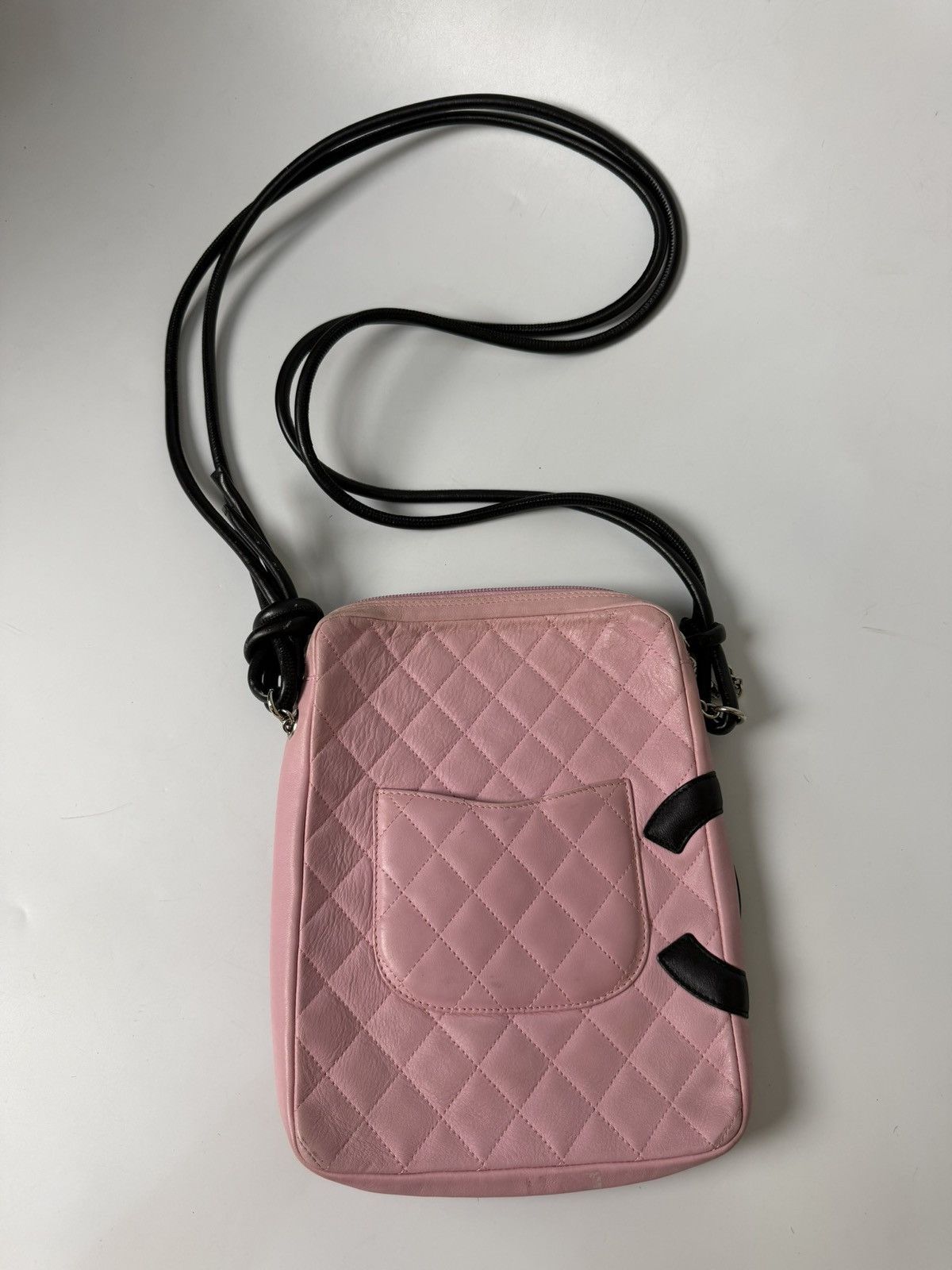 Chanel 2003 Chanel Pink Cambon Ligne Messenger Bag Size ONE SIZE - 4 Thumbnail