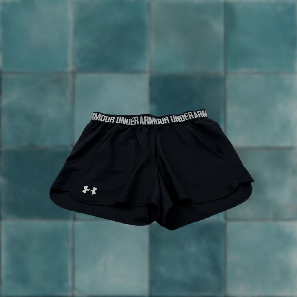 Under Armour Under Armour Shorts Womens Medium Black 3.5 Inseam Elastic Running Athletic Size 32" / US 10 / IT 46 - 1 Thumbnail