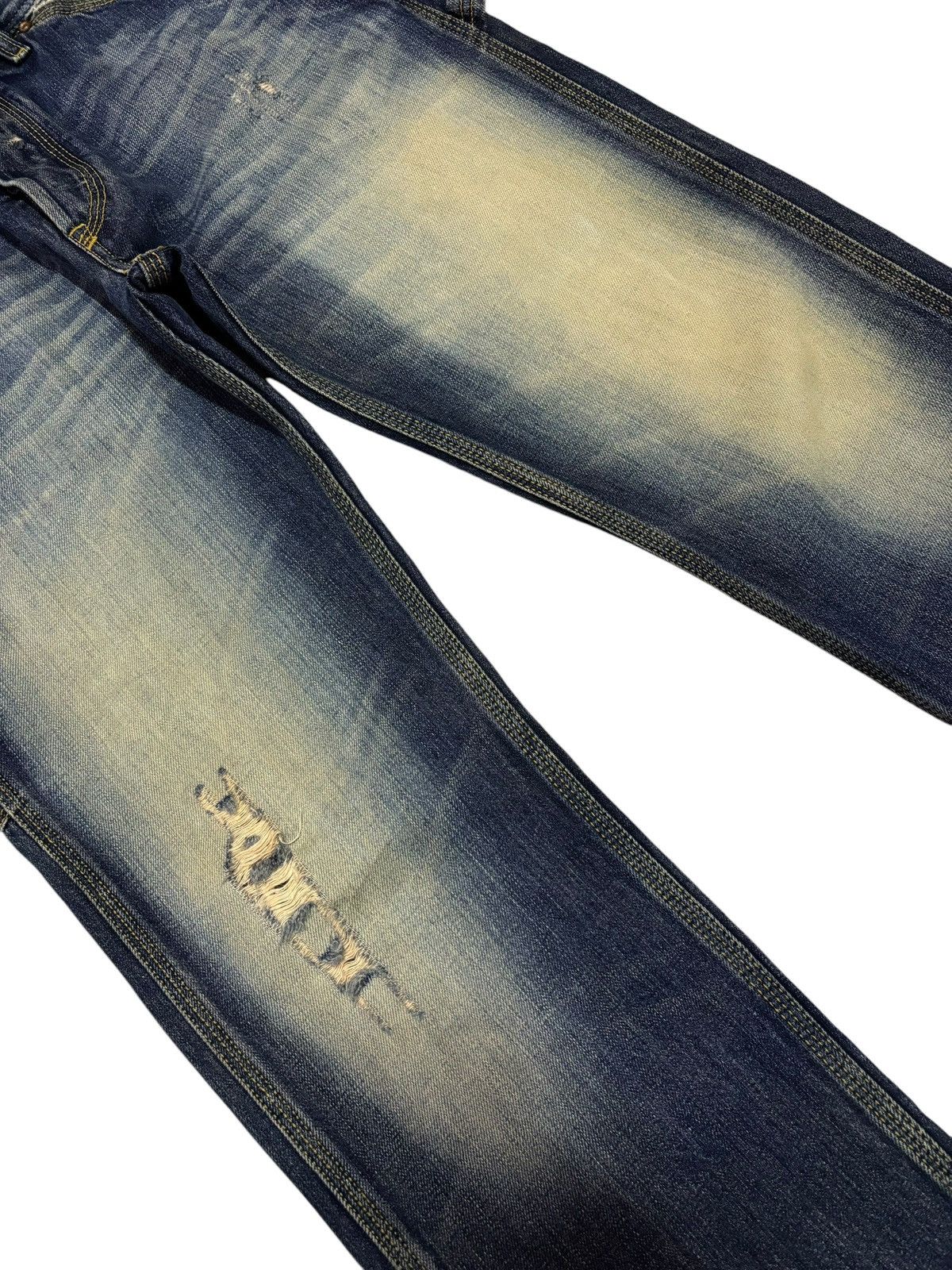 Diesel Vtg Italy Diesel Albo Baumwolle Mud Washed Distressed Jeans Size US 32 / EU 48 - 4 Thumbnail