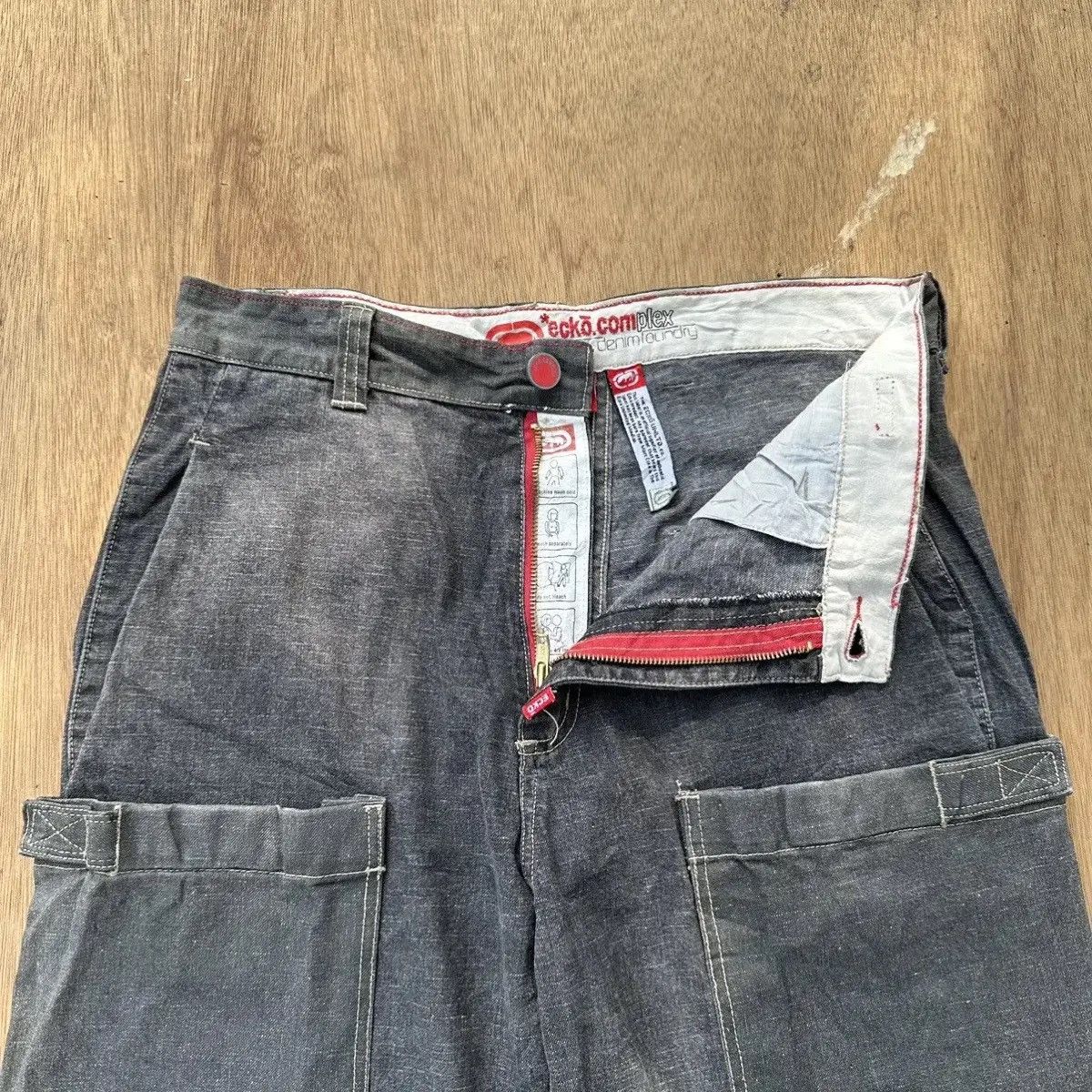 Ecko Unltd. CRAZY 🔥Y2K ECKO UNLTD. WORKWEAR JEANS BAGGY DENIM VERY RARE Size US 32 / EU 48 - 8 Thumbnail