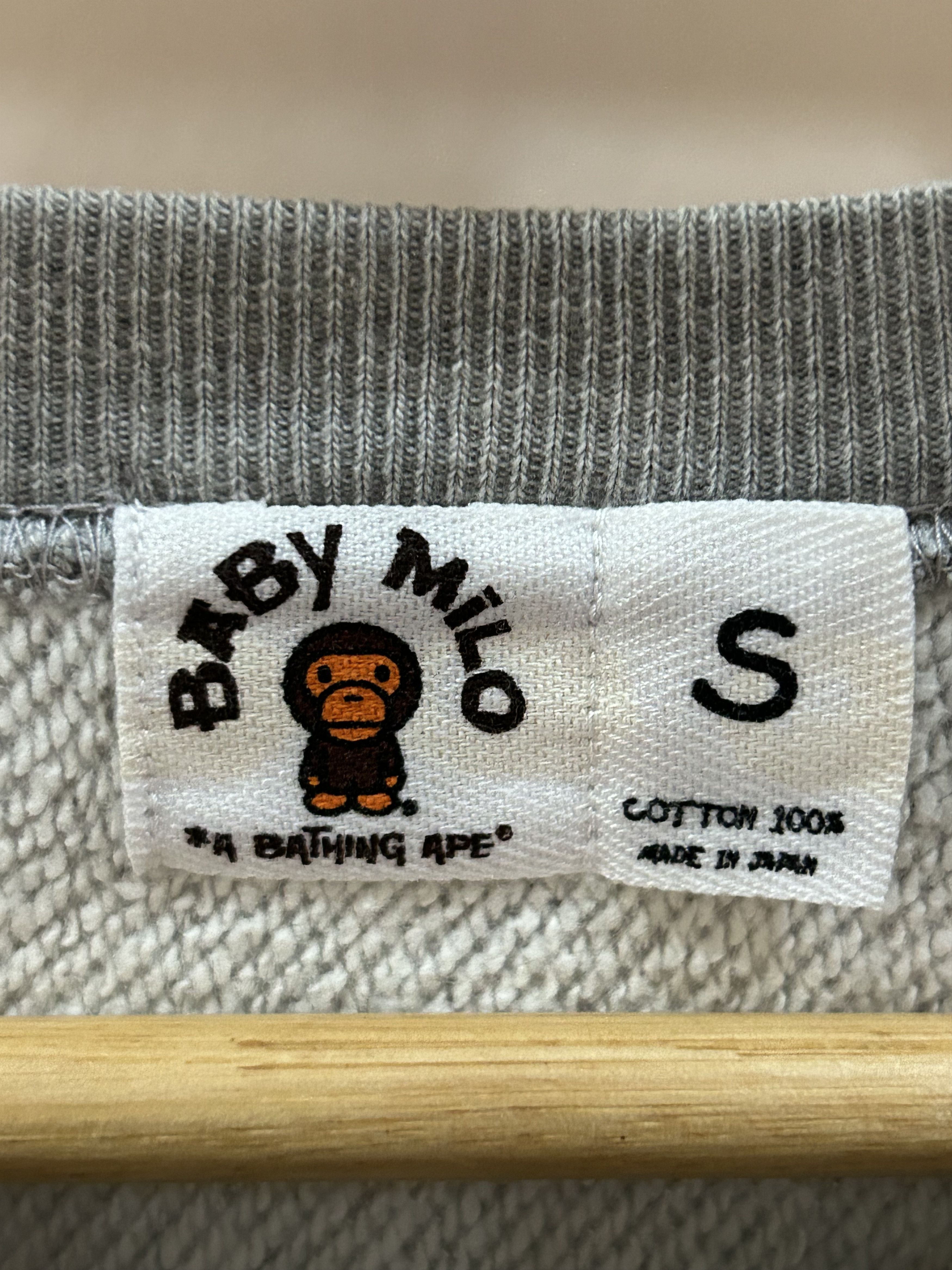 Bape OG Vintage 2004 Baby Milo Store Crewneck Sweatshirts Size US S / EU 44-46 / 1 - 6 Thumbnail
