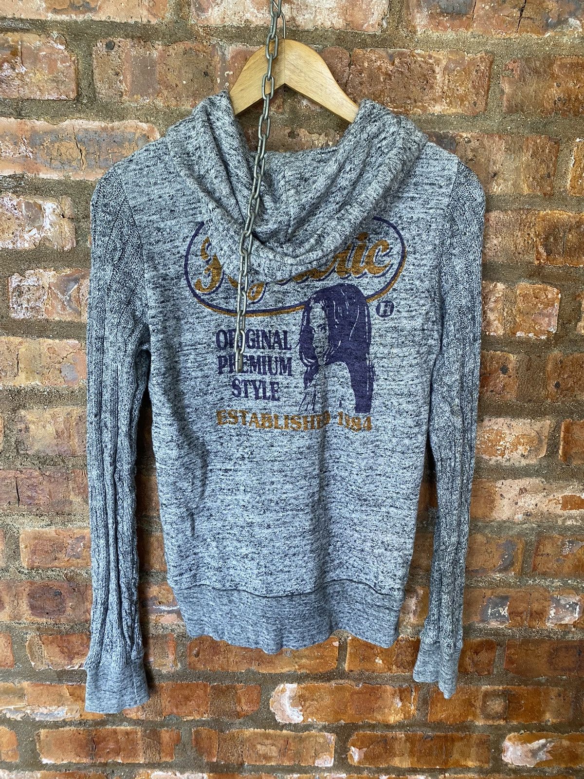 Hysteric Glamour Hysteric Glamour Blend Hybrid sleeve knit hoodie Size S / US 4 / IT 40 - 9 Thumbnail