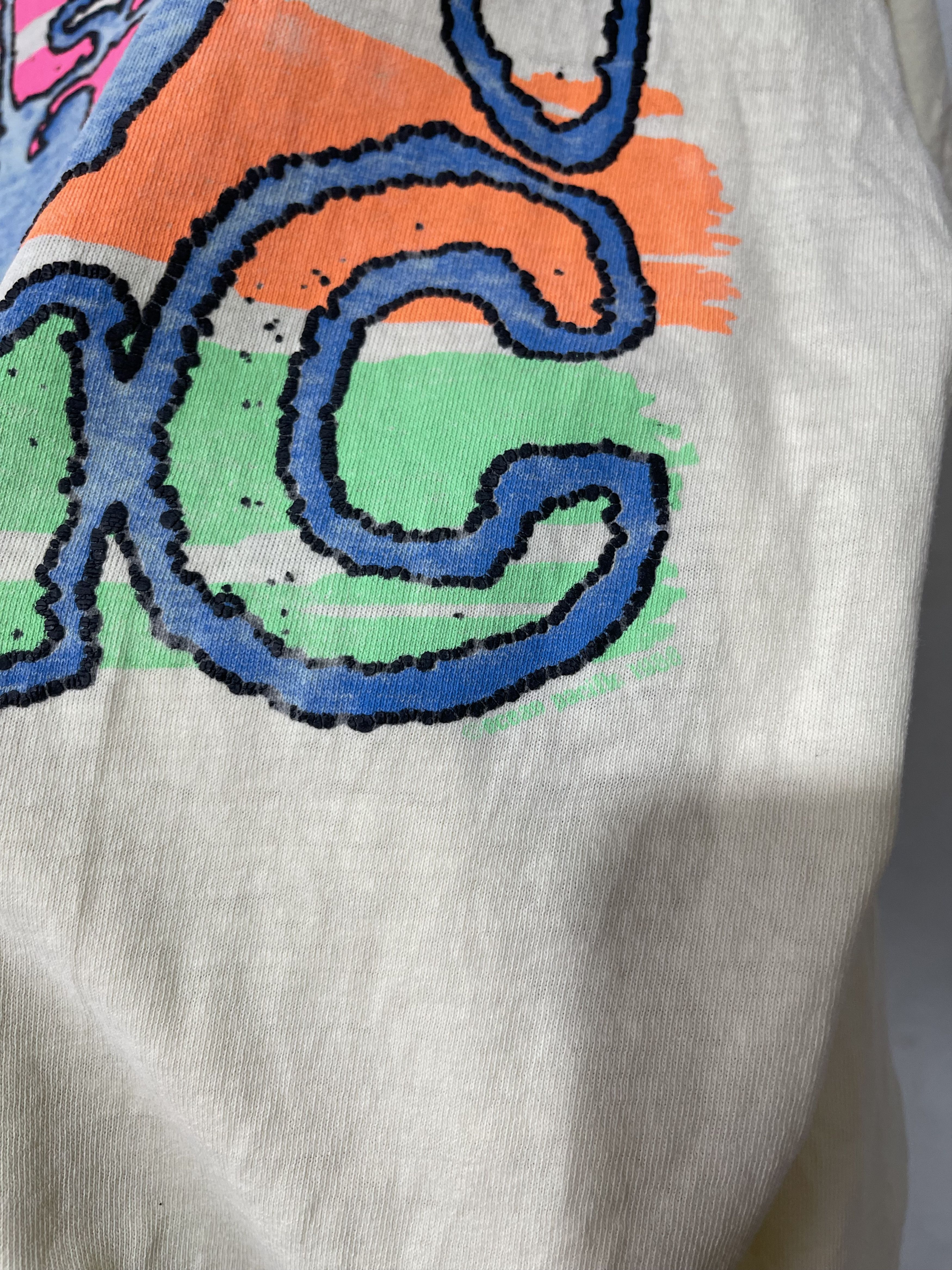 Ocean Pacific × Vintage Vintage 1988 OP Ocean Pacific Crop top Size XL / US 12-14 / IT 48-50 - 3 Thumbnail