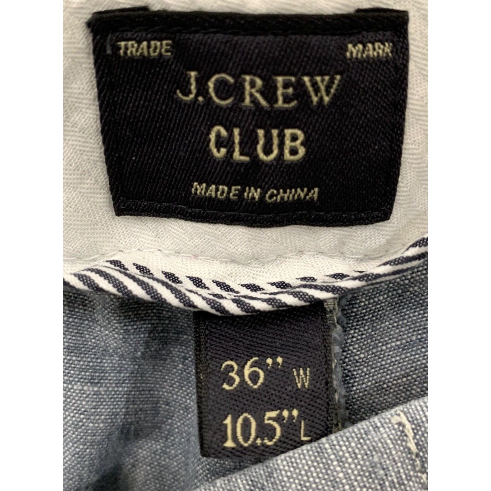 J.Crew J.CREW Club Flat Front Cotton Shorts Mens 36 Gray Size US 36 / EU 52 - 3 Thumbnail