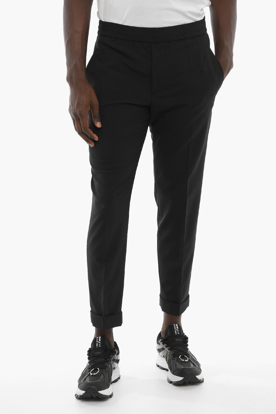 image of Neil Barrett Og1Mm1223 Pant In Black, Men's (Size 28)
