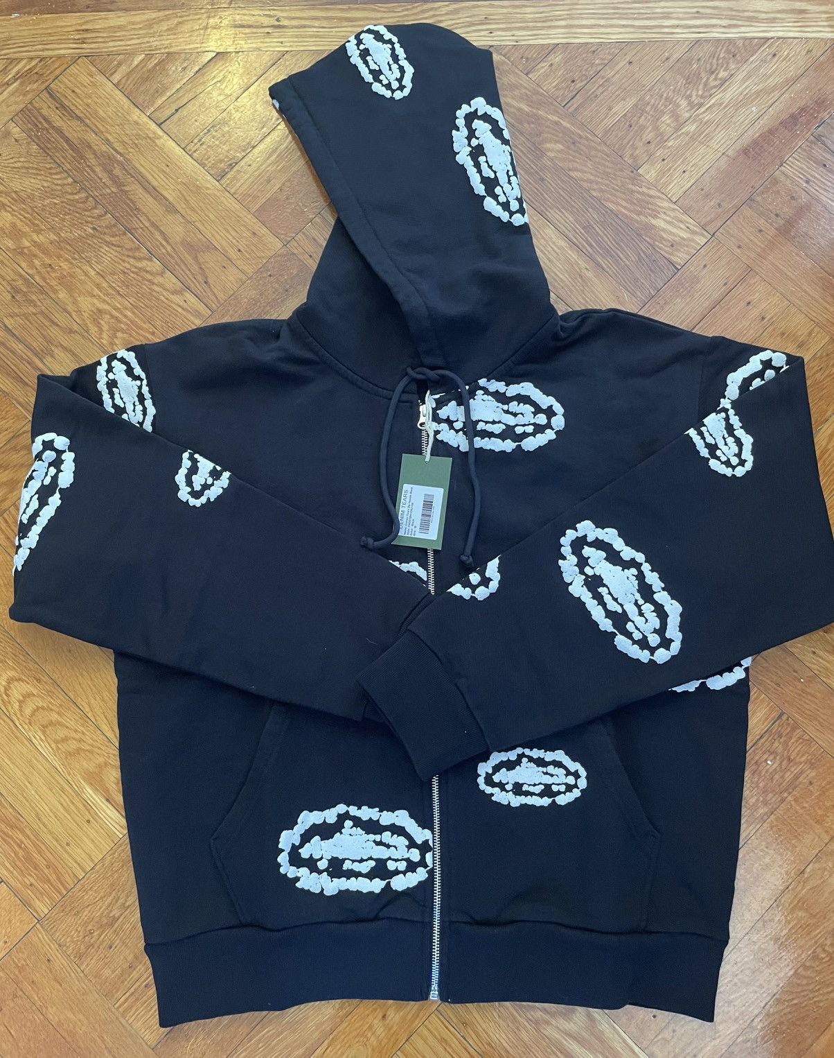 トップス ALCATRAZ HOODIE V2 [BLACK & YELLOW] XL Corteiz Alcatraz Hoodie V2 Black & Yellow – Side Kicks