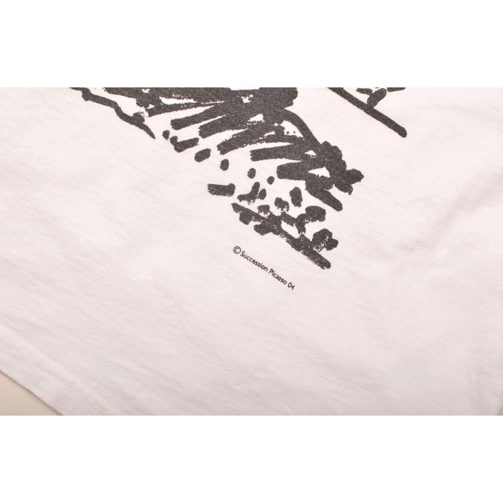 Vintage VINTAGE Art Picasso 04 T-Shirt L White Mens XS? Size US L / EU 52-54 / 3 - 3 Thumbnail