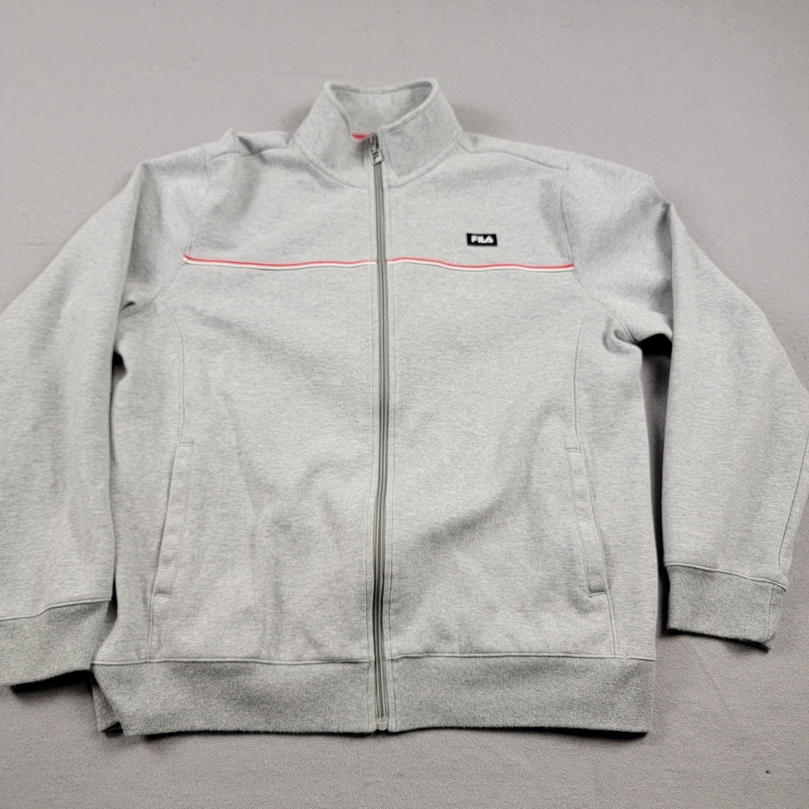 Fila Fila Mens Zip Up Jacket Sz L Gray (548) Size US L / EU 52-54 / 3 - 1 Thumbnail