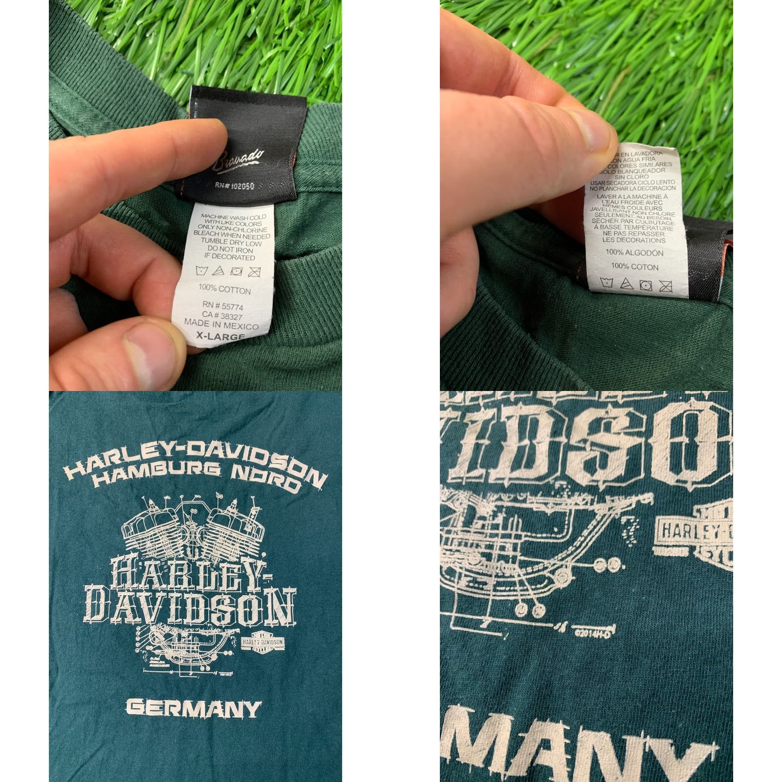 Harley Davidson HARLEY DAVIDSON SHIRT JERSEY TEE OFFICIAL PRODUCT SIZE XL GREEN MEN 2017 Harley Davidson Southampton Hamburg Germany Vintage No Size US XL / EU 56 / 4 - 8 Thumbnail