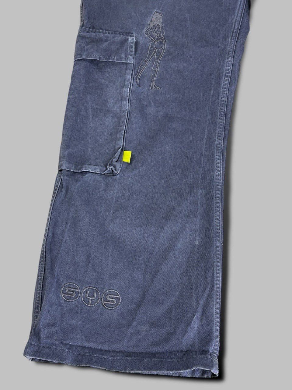 Systemic Systemic Cargo Pants Grey Women Stitching with flared fit Size US 34 / EU 50 - 5 Thumbnail