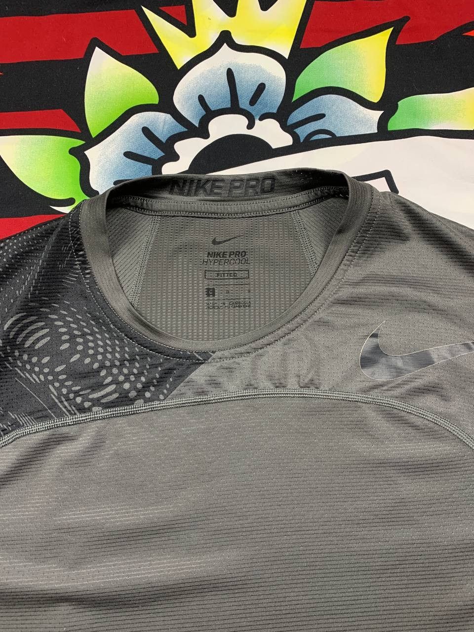 Nike Nike Pro Combat compression training tshirt gray Size L Size US L / EU 52-54 / 3 - 3 Thumbnail