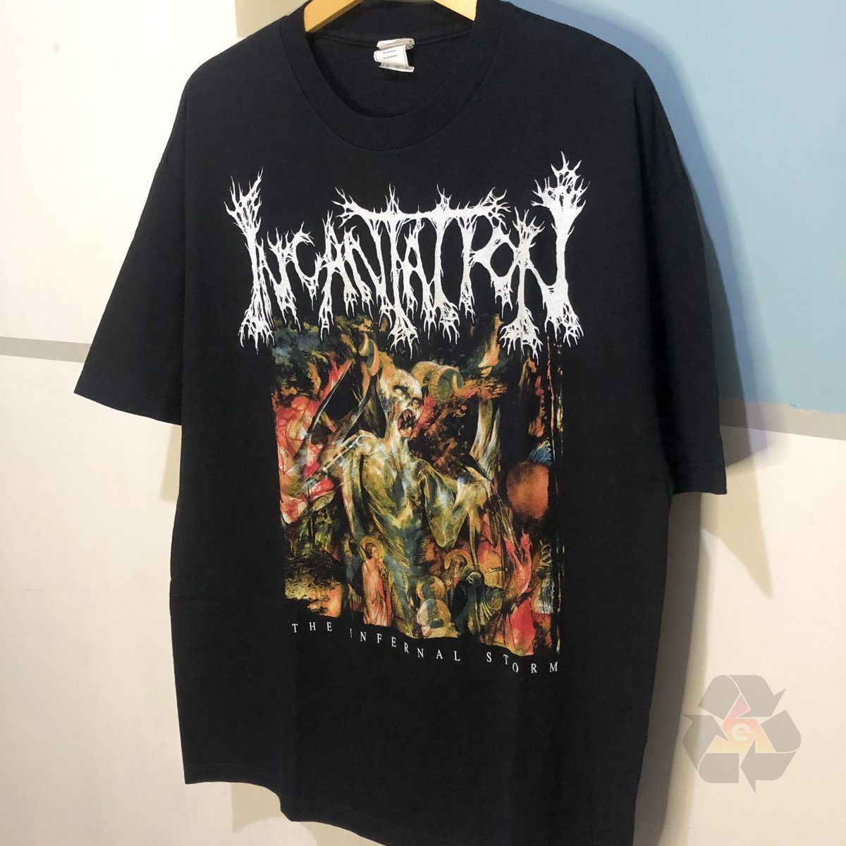 Band Tees Rare Vintage Incantation The Infernal Storm T-Shirt Y2K Size US XL / EU 56 / 4 - 3 Thumbnail