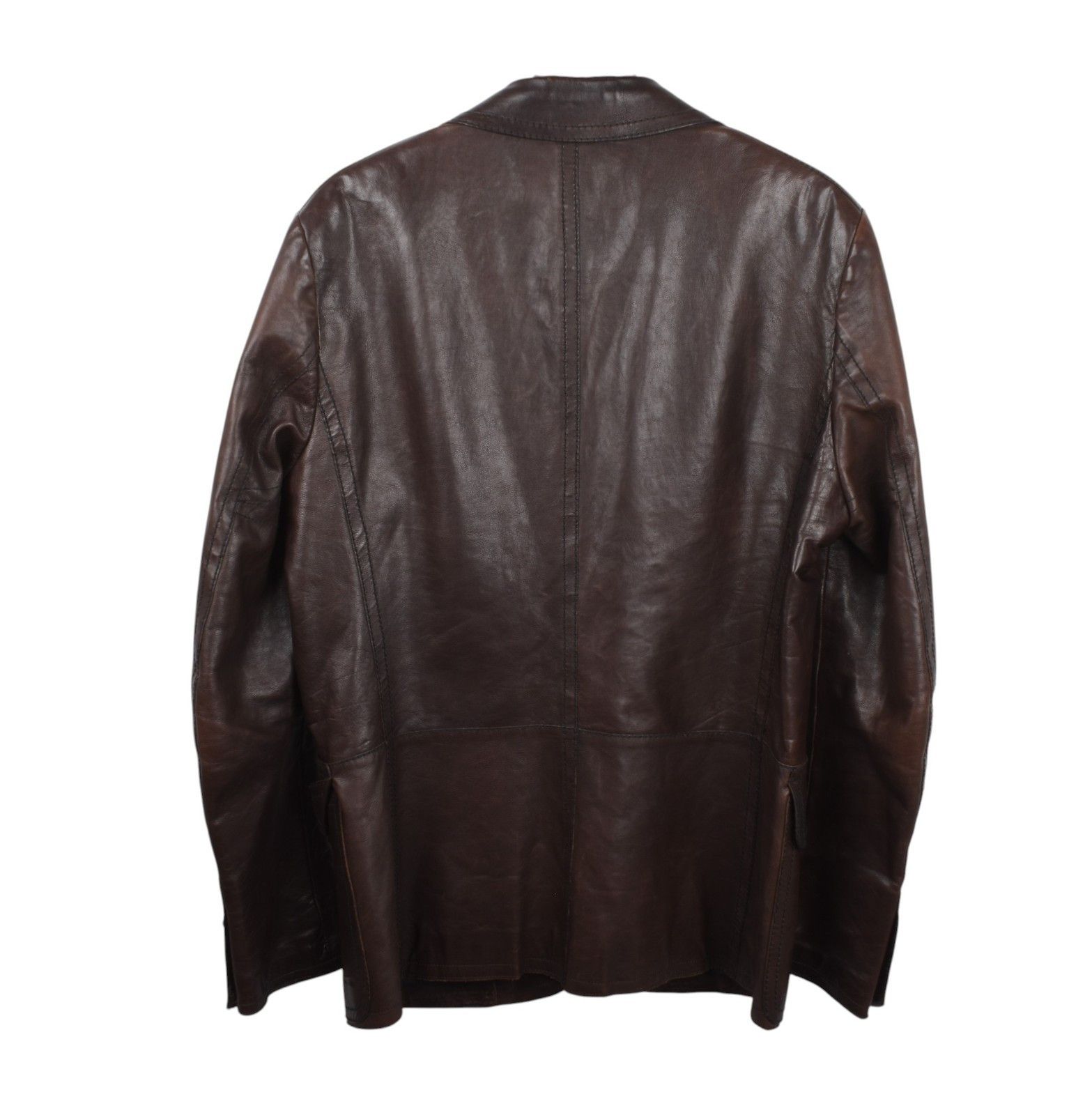 Gucci Gucci Men Leather Jacket blazer style Size IT52-L, S1931 Size US L / EU 52-54 / 3 - 3 Thumbnail