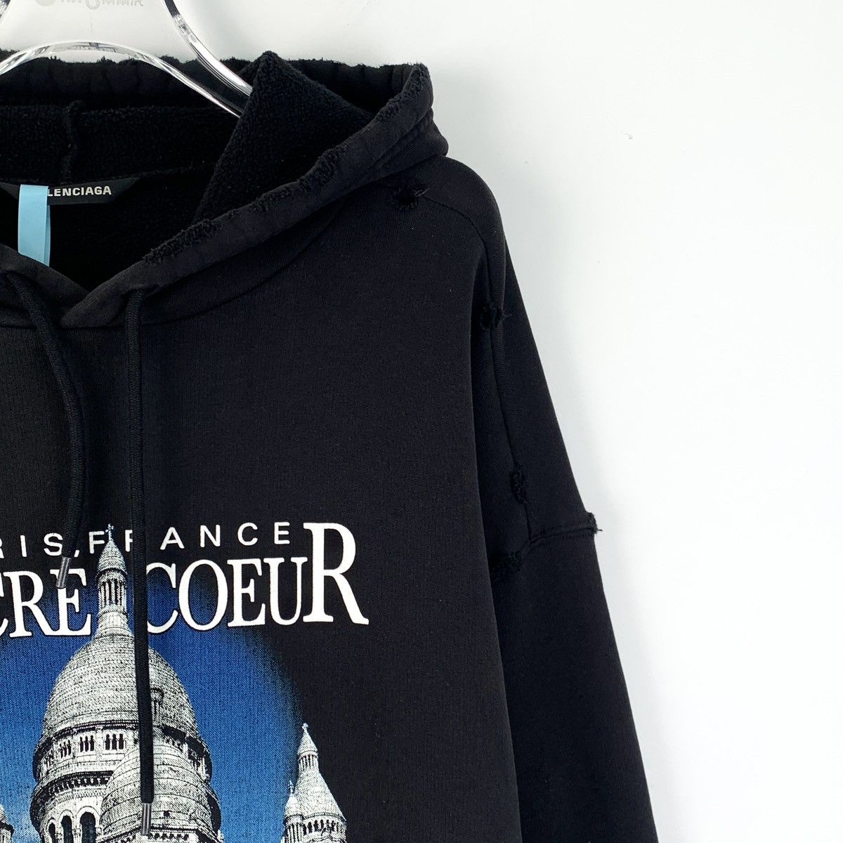Balenciaga Balenciaga Church Letter Printed Hooded Sweatshirt K26WX Size US M / EU 48-50 / 2 - 3 Thumbnail