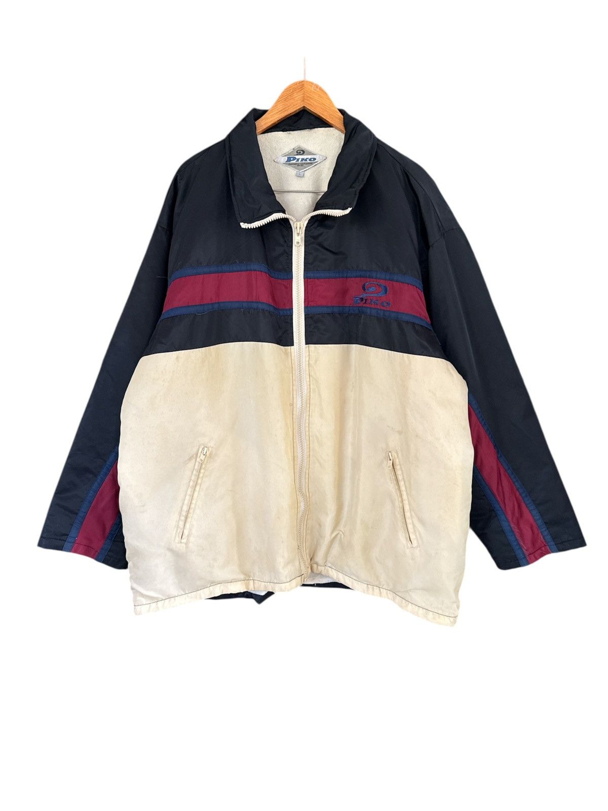 Japanese Brand × Vintage Vintage Piko Surf Hawaiian Zipper Jacket Size US L / EU 52-54 / 3 - 1 Thumbnail